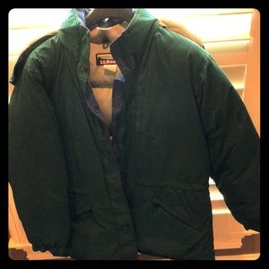 LL Bean down ski coat
